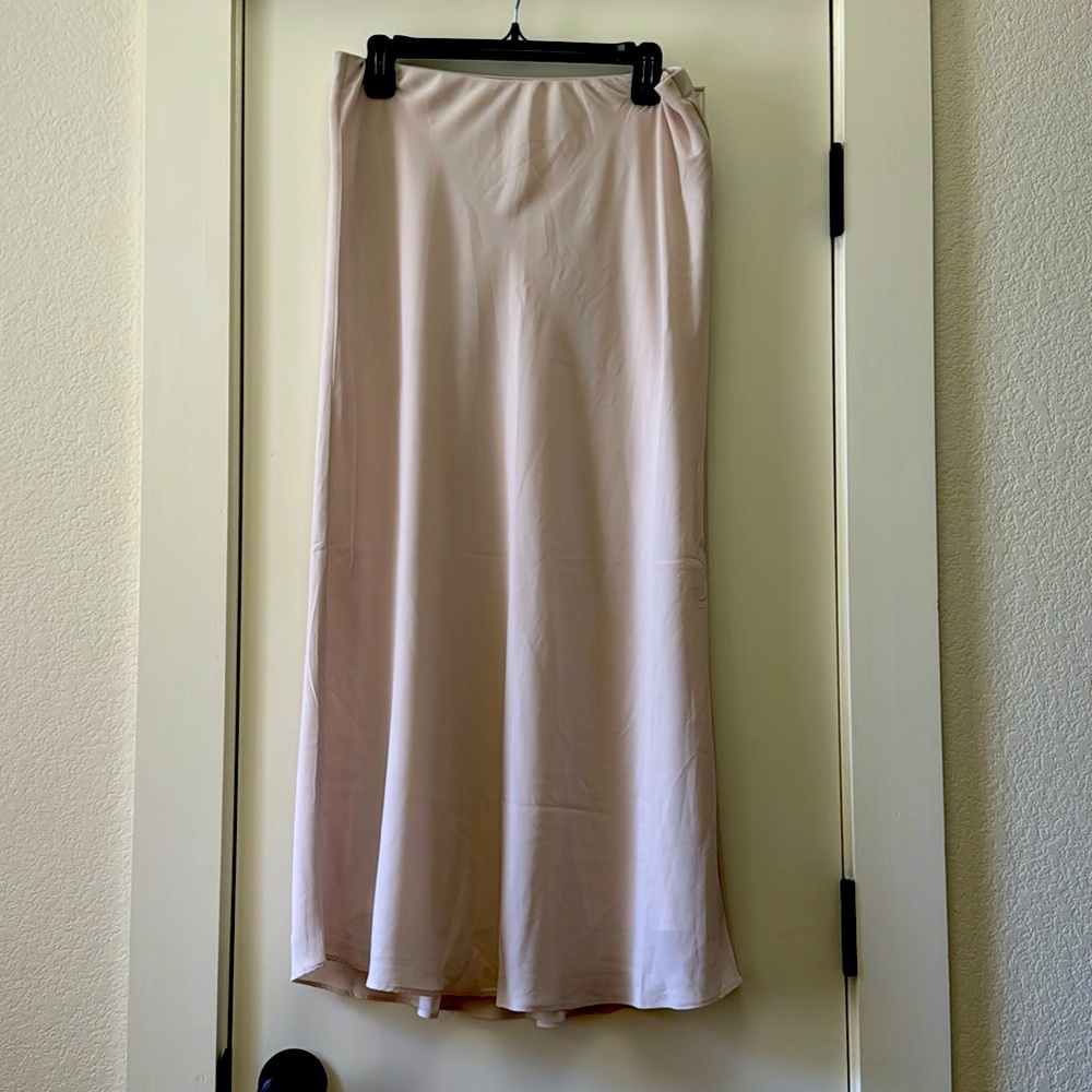 Abercrombie and Fitch matte satin maxi skirt